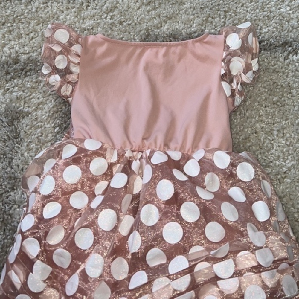 Disney‎ Minnie Mouse Deluxe Rose Gold Halloween Costume Dress XS 3T-4T - Picture 8 of 9